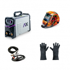 Combo AXT 207LCD + Careta electrónica + Guantes