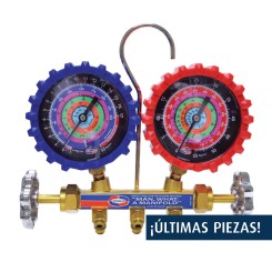 Manómetro de 2 válvulas